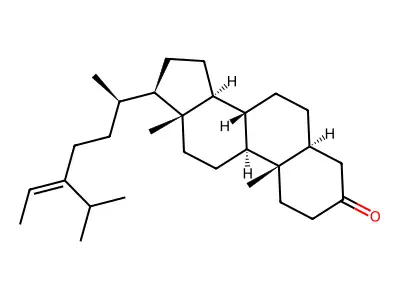 (5alpha,24(28)Z)-Stigmast-24(28)-en-3-one structure