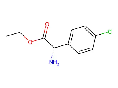 Ethyl 2-amino-2-(4-chlorophenyl)acetate structure