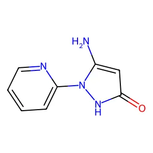5-amino-1-(pyridin-2-yl)-2,3-dihydro-1H-pyrazol-3-one structure