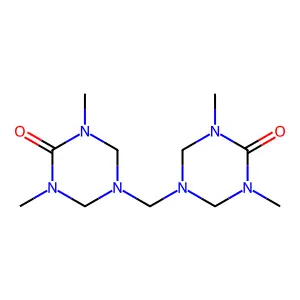 5,5'-Methylene-bis(2-keto-1,3-dimethyltetrahydro-1,3,5-triazine structure
