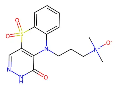 1H-Pyridazino(4,5-b)(1,4)benzothiazin-1-one, 2,10-dihydro-10-(3-(dimethylamino)propyl)-, N,5,5-trioxide, dihydrate structure