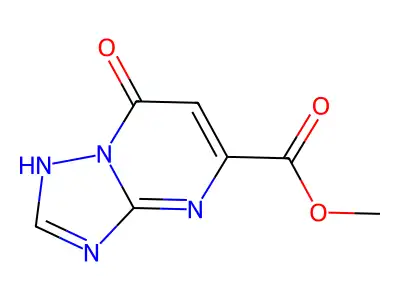 methyl 7-oxo-4H,7H-(1,2,4)triazolo(1,5-a)pyrimidine-5-carboxylate structure