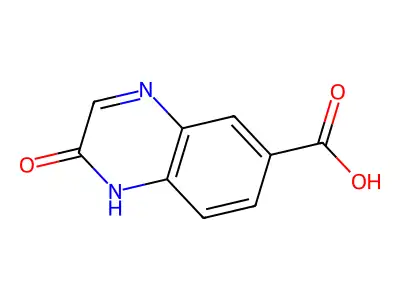 2-Oxo-1,2-dihydroquinoxaline-6-carboxylic acid structure