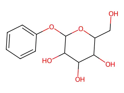 (2R,3R,4S,5R,6R)-2-(Hydroxymethyl)-6-phenoxytetrahydro-2H-pyran-3,4,5-triol structure