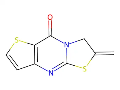 11-methylidene-4,10-dithia-1,8-diazatricyclo[7.3.0.0^{3,7}]dodeca-3(7),5,8-trien-2-one structure