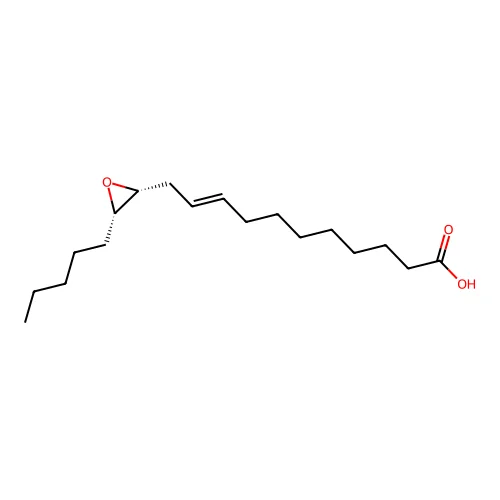 11-[(2R,3S)-3-pentyloxiran-2-yl]undec-9-enoic acid structure
