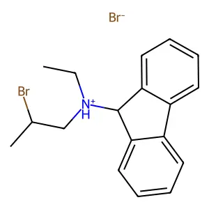 Fluoren-9-amine, N-(2-bromopropyl)-N-ethyl-, hydrobromide structure