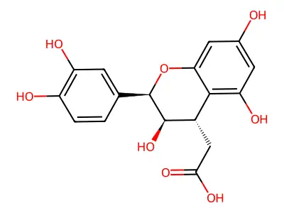 4-beta-Carboxymethyl-(-)-epicatechin structure