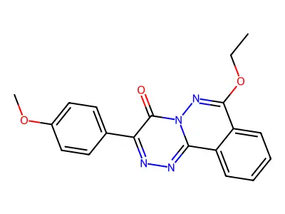 4H-(1,2,4)Triazino(3,4-a)phthalazin-4-one, 7-ethoxy-3-(4-methoxyphenyl)- structure