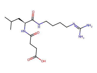 Succinyl-leucyl-agmatine structure