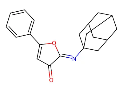 2-(1-Adamantylimino)-5-phenylfuran-3-one structure