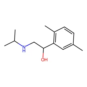 1-(2,5-Dimethylphenyl)-2-[(propan-2-yl)amino]ethan-1-ol structure