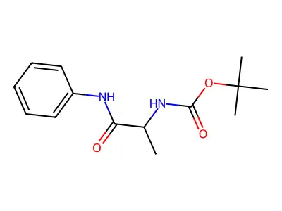 N-Phenyl 2-(BOC-amino)propanamide structure