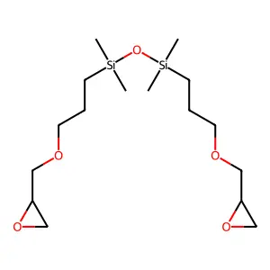 1,3-Bis(3-(2,3-epoxypropoxy)propyl)-1,1,3,3-tetramethyldisiloxane structure