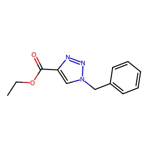 ethyl 1-benzyl-1H-1,2,3-triazole-4-carboxylate structure
