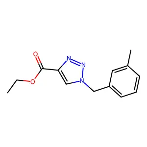 ethyl 1-(3-methylbenzyl)-1H-1,2,3-triazole-4-carboxylate structure