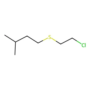 1-[(2-Chloroethyl)sulfanyl]-3-methylbutane structure