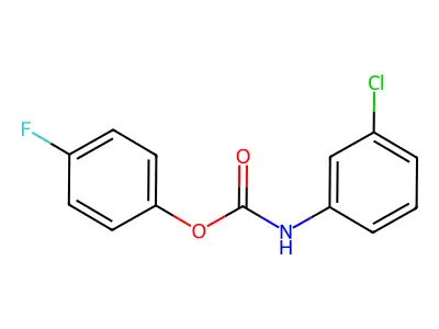 4-Fluorophenyl N-(3-chlorophenyl)carbamate structure