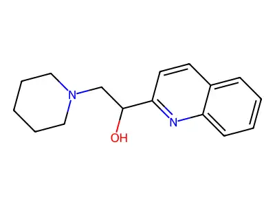 2-(Piperidin-1-yl)-1-(quinolin-2-yl)ethan-1-ol structure