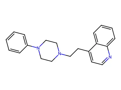 Quinoline, 4-(2-(4-phenyl-1-piperazinyl)ethyl)- structure