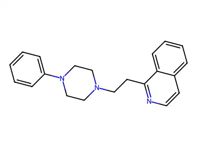 Isoquinoline, 1-(2-(4-phenyl-1-piperazinyl)ethyl)- structure