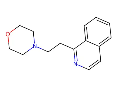 Isoquinoline, 1-(2-(4-morpholinyl)ethyl)- structure