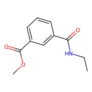 Methyl 3-(ethylcarbamoyl)benzoate structure
