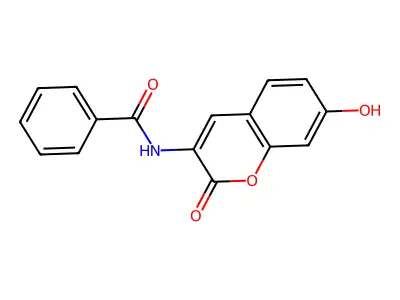 N-(7-hydroxy-2-oxo-2H-chromen-3-yl)benzamide structure