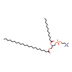 1-Docosanoyl-2-dodecanoylphosphatidylcholine structure