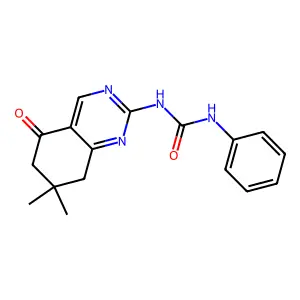 1-(7,7-Dimethyl-5-oxo-6,8-dihydroquinazolin-2-yl)-3-phenylurea structure