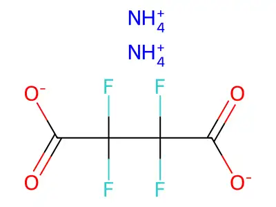Ammonium tetrafluorosuccinate structure
