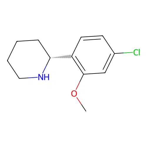 (R)-2-(4-Chloro-2-methoxyphenyl)piperidine structure