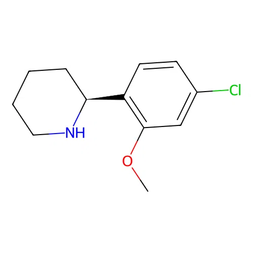 (S)-2-(4-Chloro-2-methoxyphenyl)piperidine structure