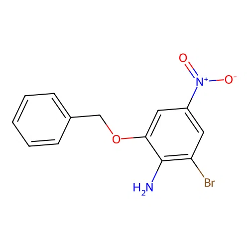 2-(Benzyloxy)-6-bromo-4-nitroaniline structure