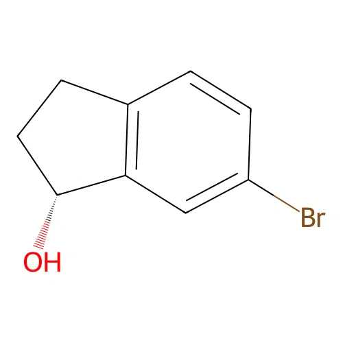 (1R)-6-bromo-2,3-dihydro-1H-inden-1-ol structure