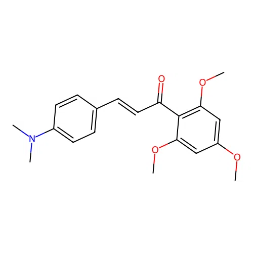 4-Dimethylamino-2',4',6'-trimethoxychalcone structure