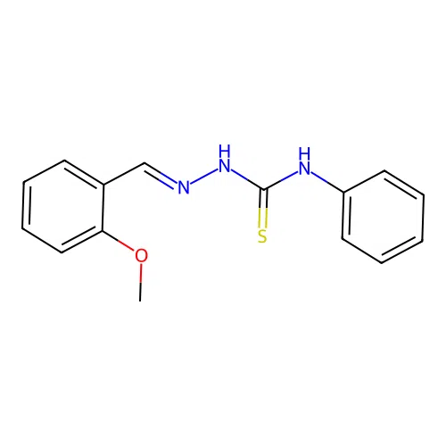 2-Methoxybenzaldehyde N-phenylthiosemicarbazone structure