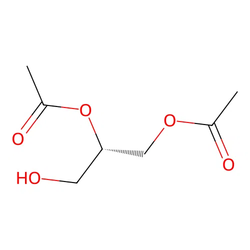 [(2S)-2-acetyloxy-3-hydroxypropyl] acetate structure
