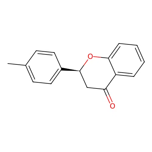 (2S)-2,3-Dihydro-2-(4-methylphenyl)-4H-1-benzopyran-4-one structure