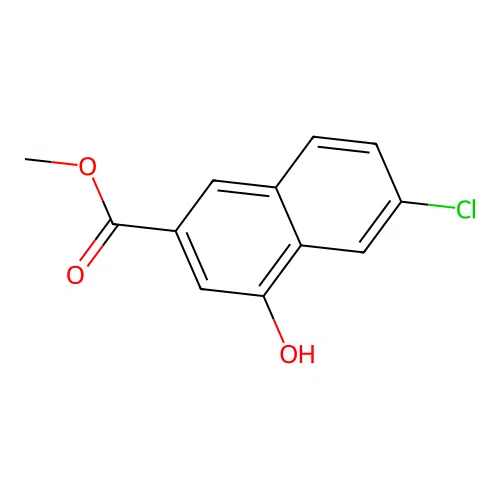 Methyl 6-chloro-4-hydroxy-2-naphthoate structure