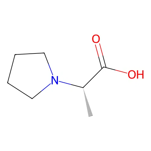(S)-2-(1-Pyrrolidyl)propanoic Acid structure