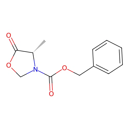 (S)-N-Cbz-4-methyl-5-oxooxazolidine structure