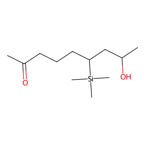 8-Hydroxy-6-(trimethylsilyl)-2-nonanone structure
