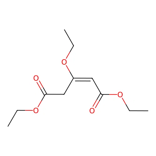 Diethyl 3-ethoxypent-2-enedioate structure