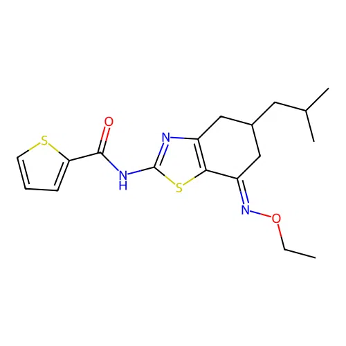 C18H23N3O2S2 structure