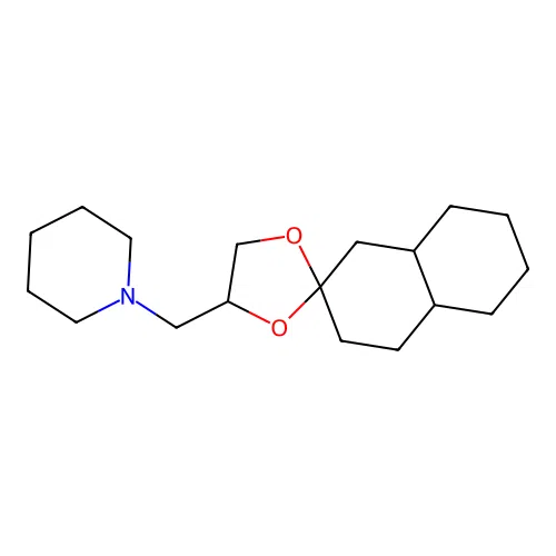 1-(Octahydro-spiro[[1,3]dioxolane-2,2'-naphthalen]-4-ylmethyl)-piperidine structure