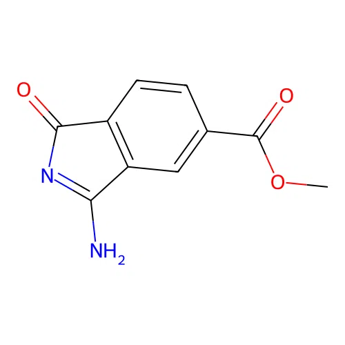Methyl 3-amino-1-oxoisoindole-5-carboxylate structure