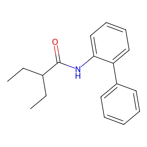 2-ethyl-N-(2-phenylphenyl)butanamide structure