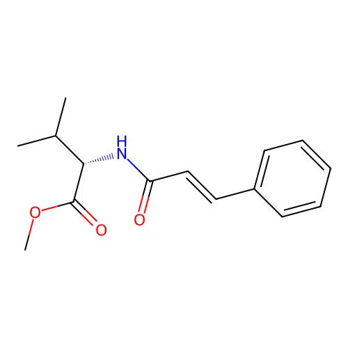 DL-Valine, N-(1-oxo-3-phenyl-2-propenyl)-, methyl ester, (E)- structure