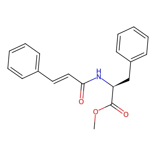 DL-Phenylalanine, N-(1-oxo-3-phenyl-2-propenyl)-, methyl ester, (E)- structure